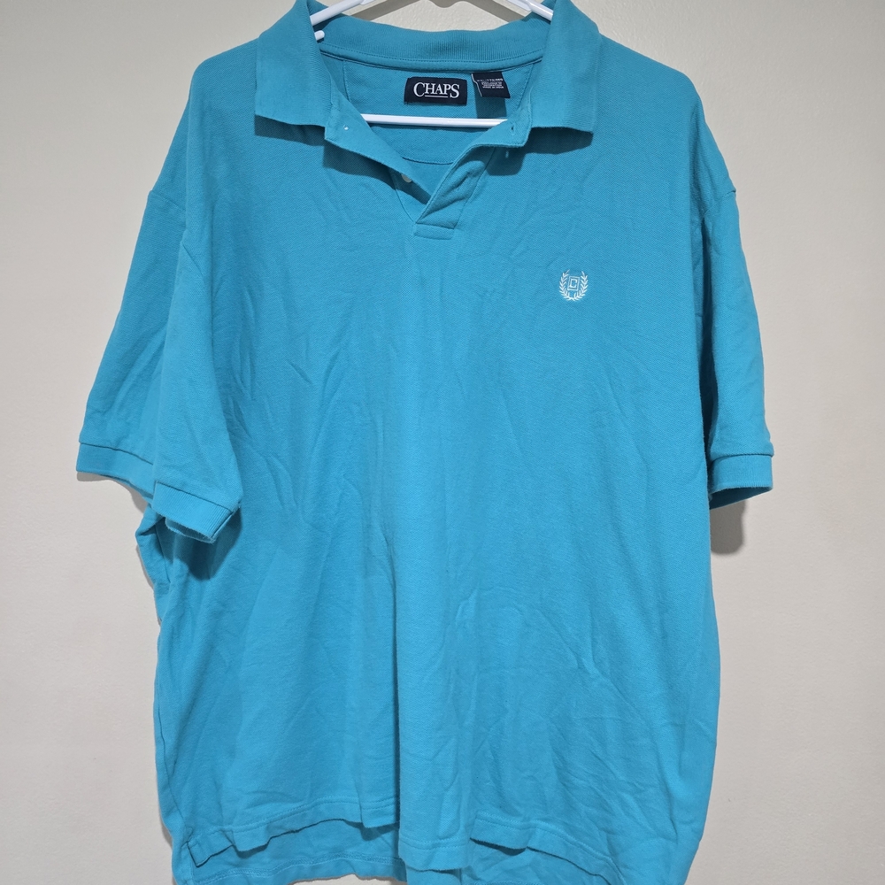 Chaps 2X Men's Blue Polo Shirt
